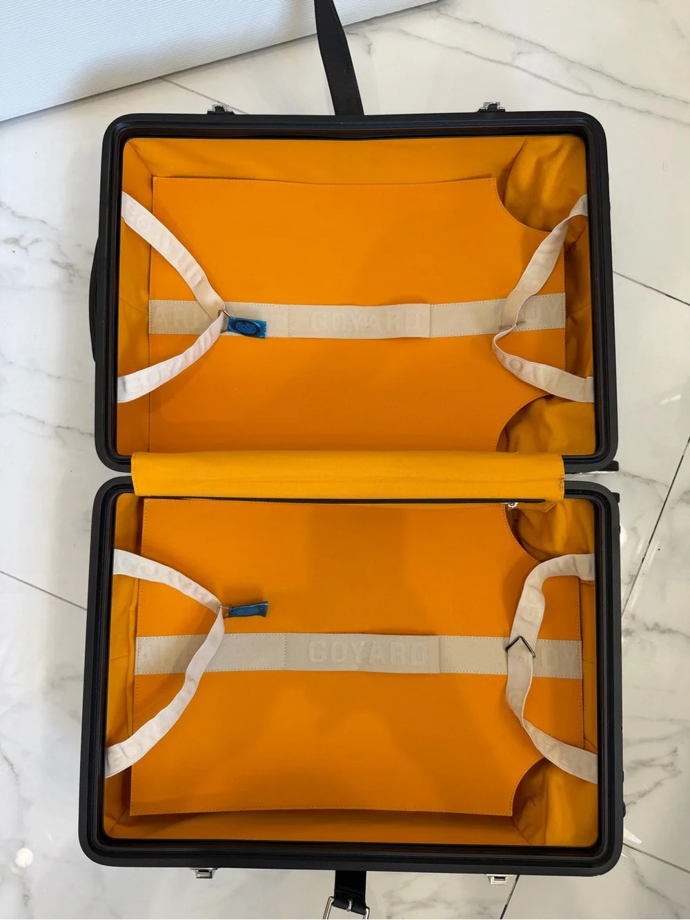 Goyard Bourget Carry-On Roller in Black and Brown